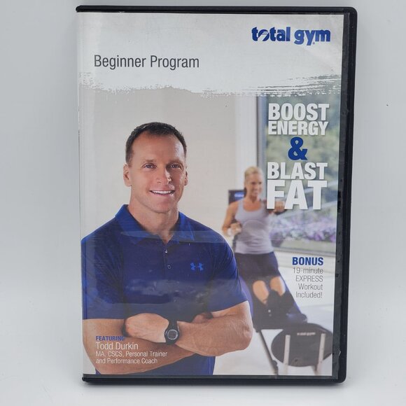 Total Gym Beginner Program Boost Energy & Blast Fat Featuring Todd Durkin DVD - Picture 8 of 8